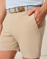 Johnnie O 7 inch Inseam Fusion Shorts Khaki