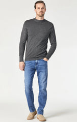 Mavi Zach Mid Brushed Feather Blue-
