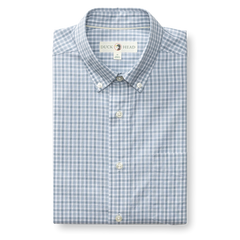 Duck Head Cotton Cashmere Poplin Sport Shirt- Windblown Sky