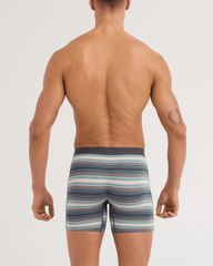 Saxx Vibe Xtrra Soft Boxer Brief Fly Baja Stripe Dark Sage