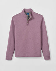 Johnnie O Rockwells Diamond-Quilted Henley Pullover- Fig