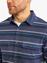 Fair Harbor Dunewood Flannel- Ocean Blanket Stripe
