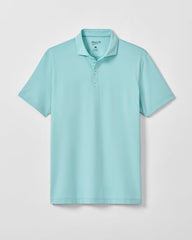 Johnnie O Performance Jersey Polo - Lyndonn Stripe Tropical Celeste
