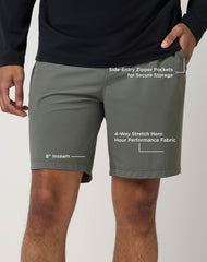 Travis Mathew Hero Hour 8inch short-Dark Olive