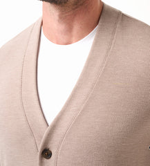 Travis Mathew Cloud Cardigan Sweater Heather Weathered