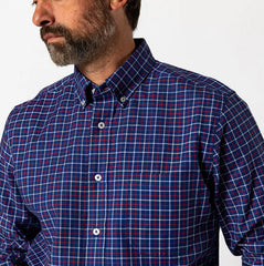Duck Head Long Sleeve Beacon Blue Sport Shirt
