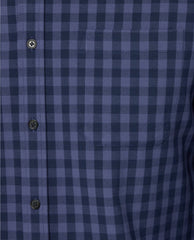 Mizzen & Main City Flannel Navy Hayes Gingham