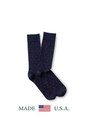 Navy Dot Socks