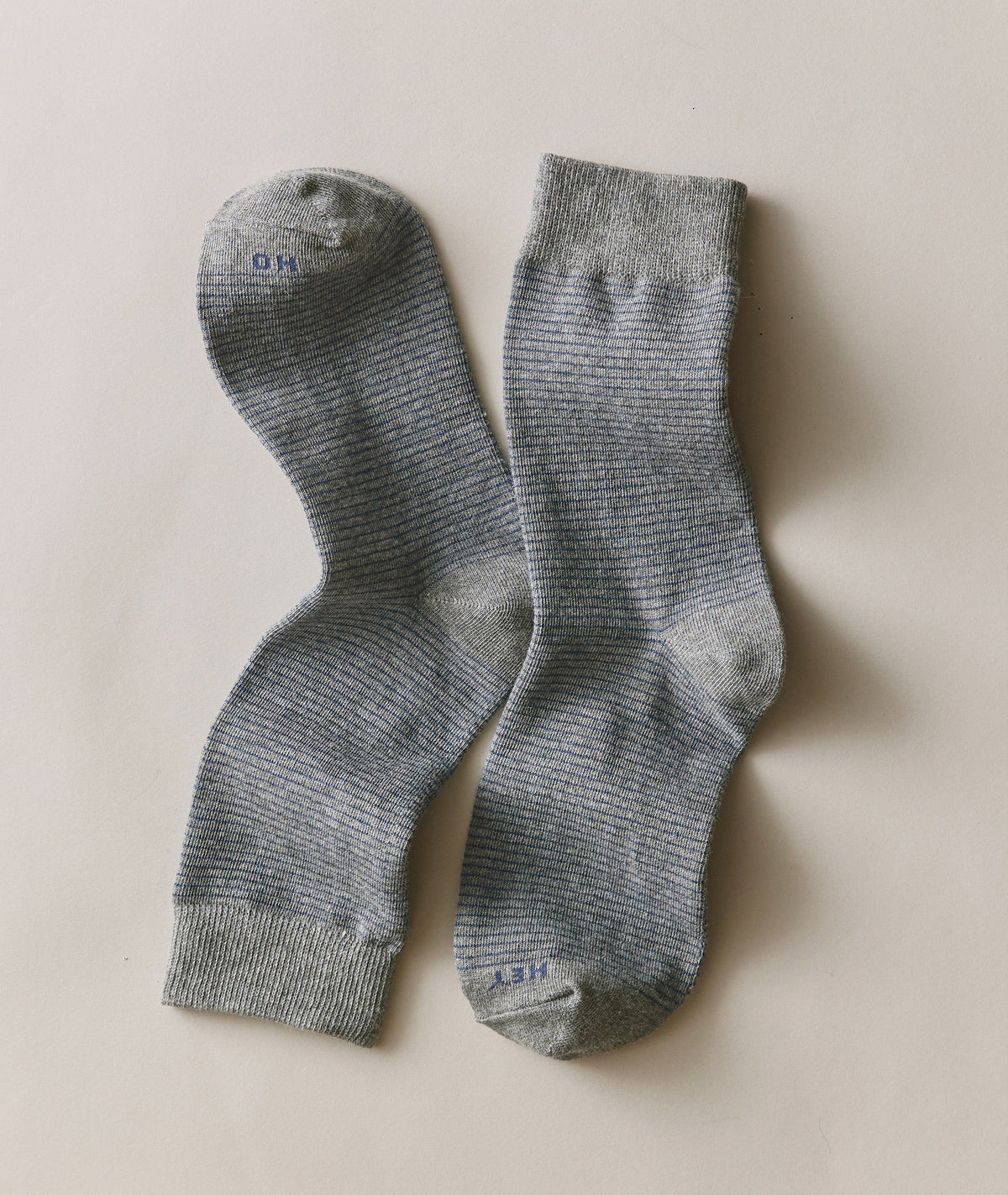 Marine Layer Crew Socks- Grey Stripe