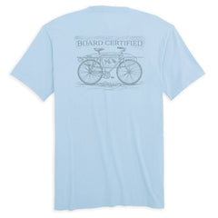 Fish Hippie Bike Tee-Sky