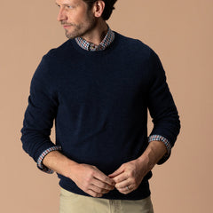Duck Head Henson Merino Crewneck Sweater -Navy