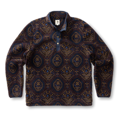 Duck Head Pineview Fleece 1/4 Snap Pullover- Deep Navy