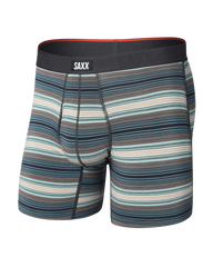 Saxx Vibe Xtrra Soft Boxer Brief Fly Baja Stripe Dark Sage