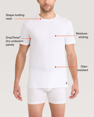 Saxx DropTemp® Dry Cotton (2 Pack)-White