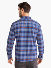 Fair Harbor Seaside Lightweight Flannel Shirt- blue sky plaid