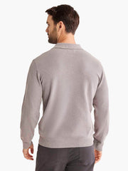 Fair Harbor Mariner Long Sleeve Polo- Seastone