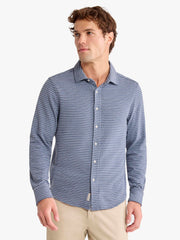 Fair Harbor Sundown Terry Button Up-Martime