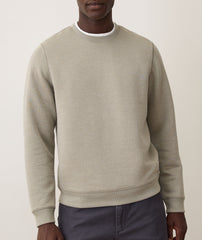 Marine Layer Corbet Quilted Crew-Taupe