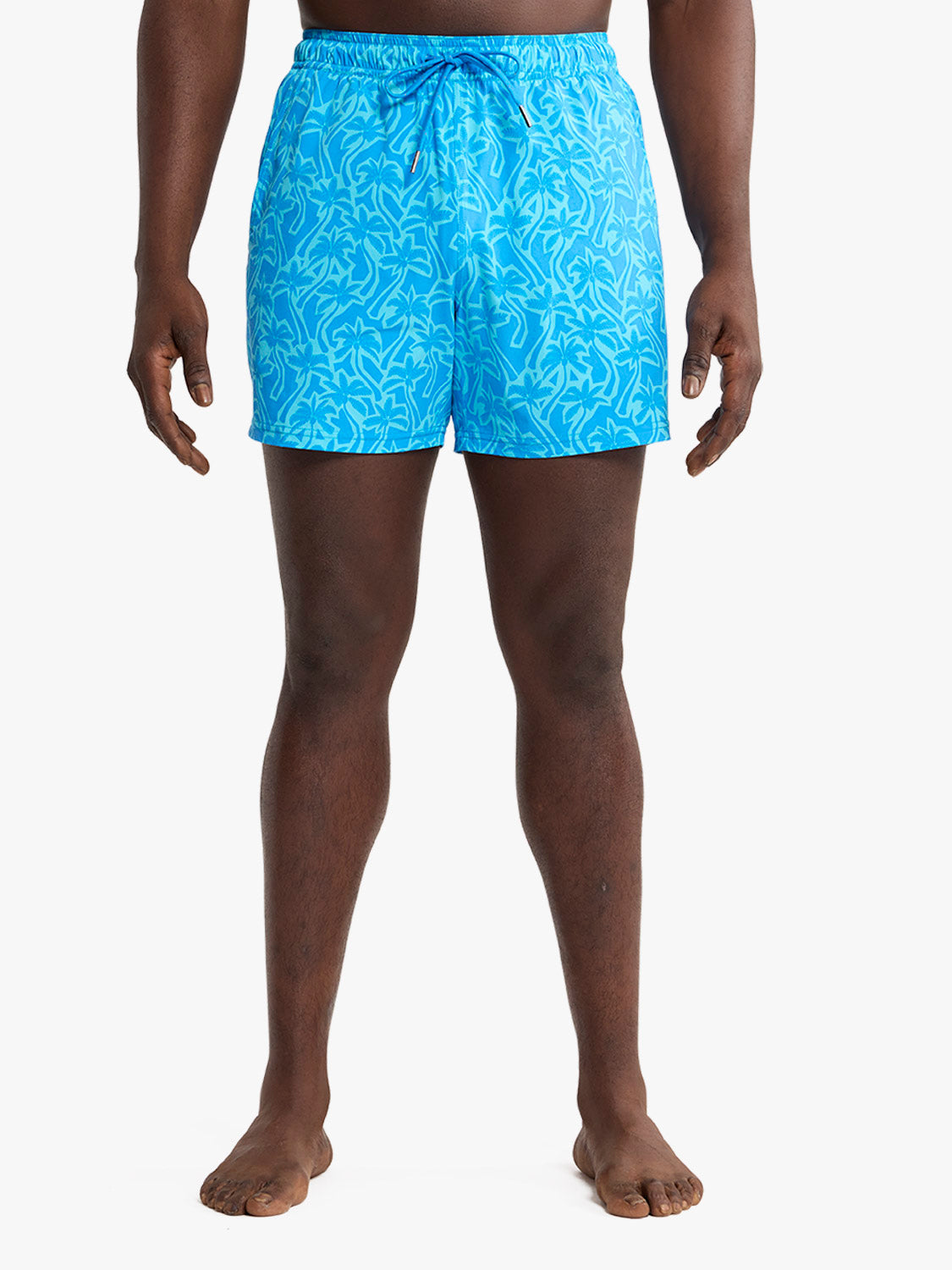 Fair Harbor Bungalow Swim- Turquoise Cutout Palms