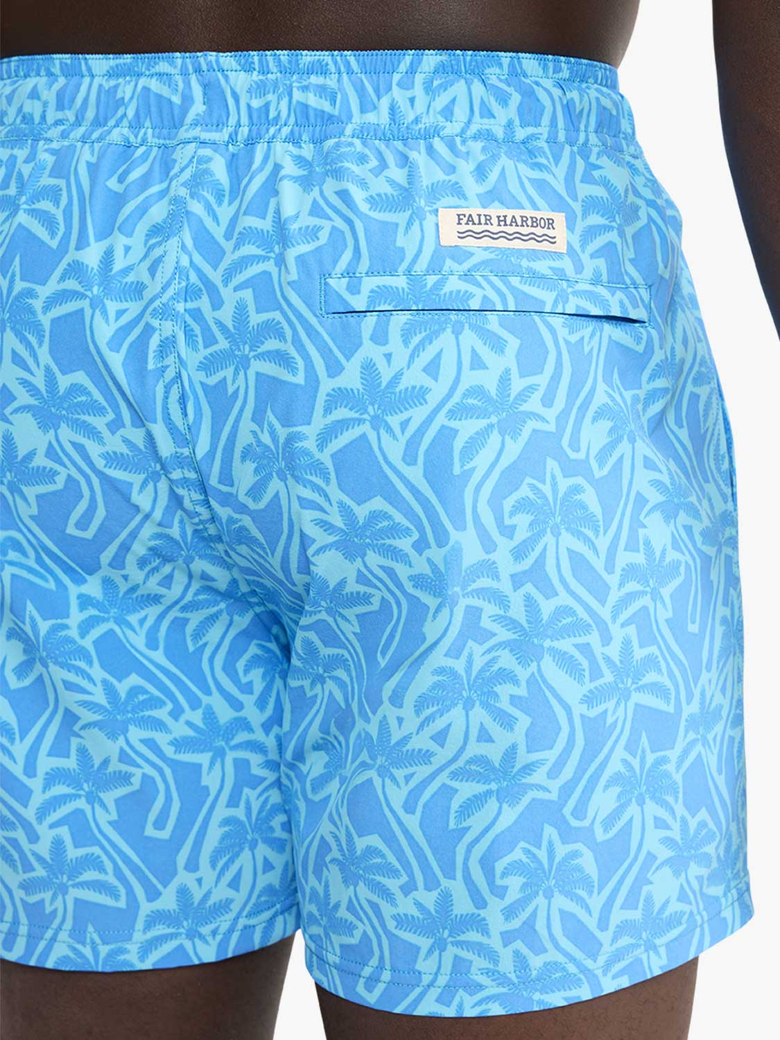 Fair Harbor Bungalow Swim- Turquoise Cutout Palms