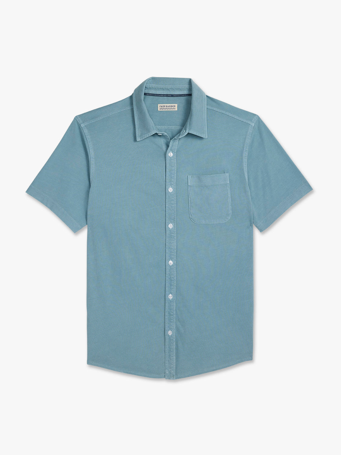 Fair Harbor Saltaire SS Buttondown Bay Blue