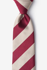 Wild Attire Crimson and Cream Tie