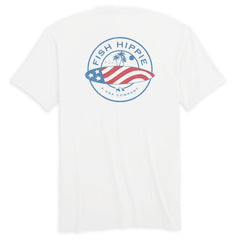 Fish Hippie Wave of Freedom Tee -Bright White