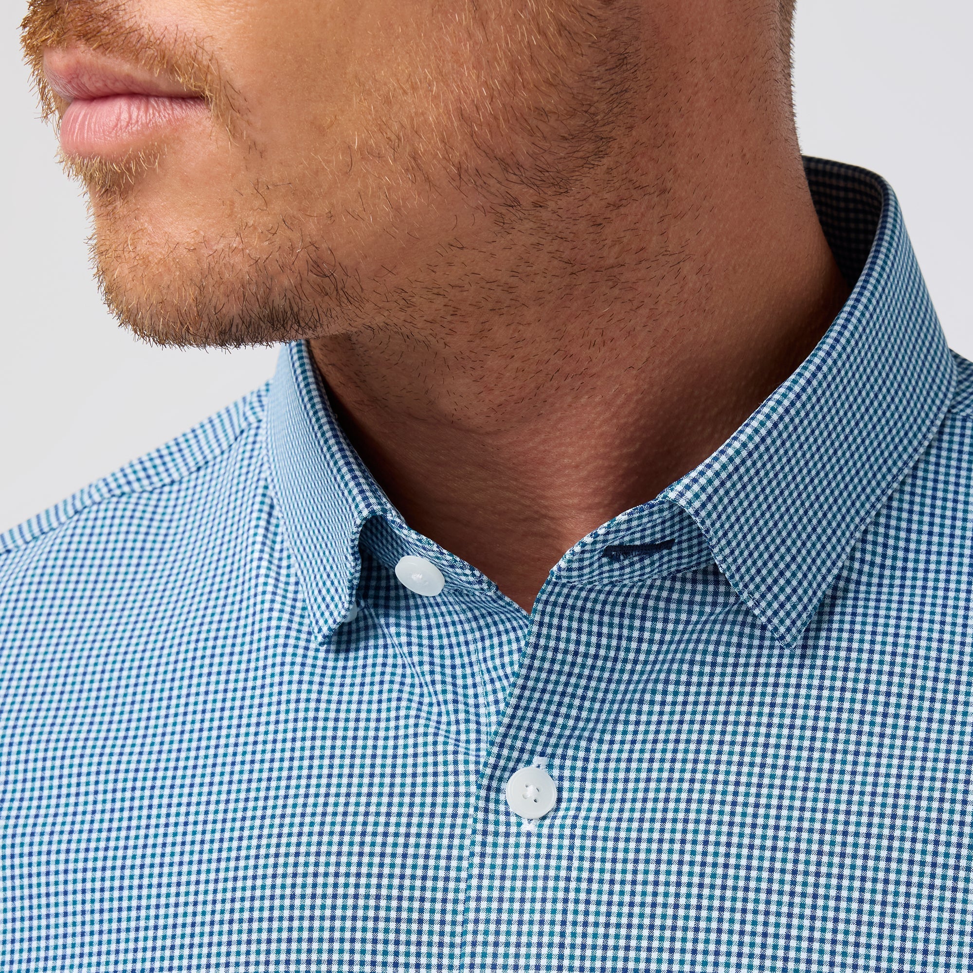 Mizzen & Main Leeward No Tuck Dress Shirt Dark Teal Sam Plaid