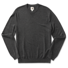 Duck Head Henson Merino Crewneck Sweater-Brushed Nickle